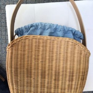 Talbots basket drawstring handbag